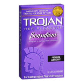 Trojan Her Pleasure Sensations Ribbed Condoms